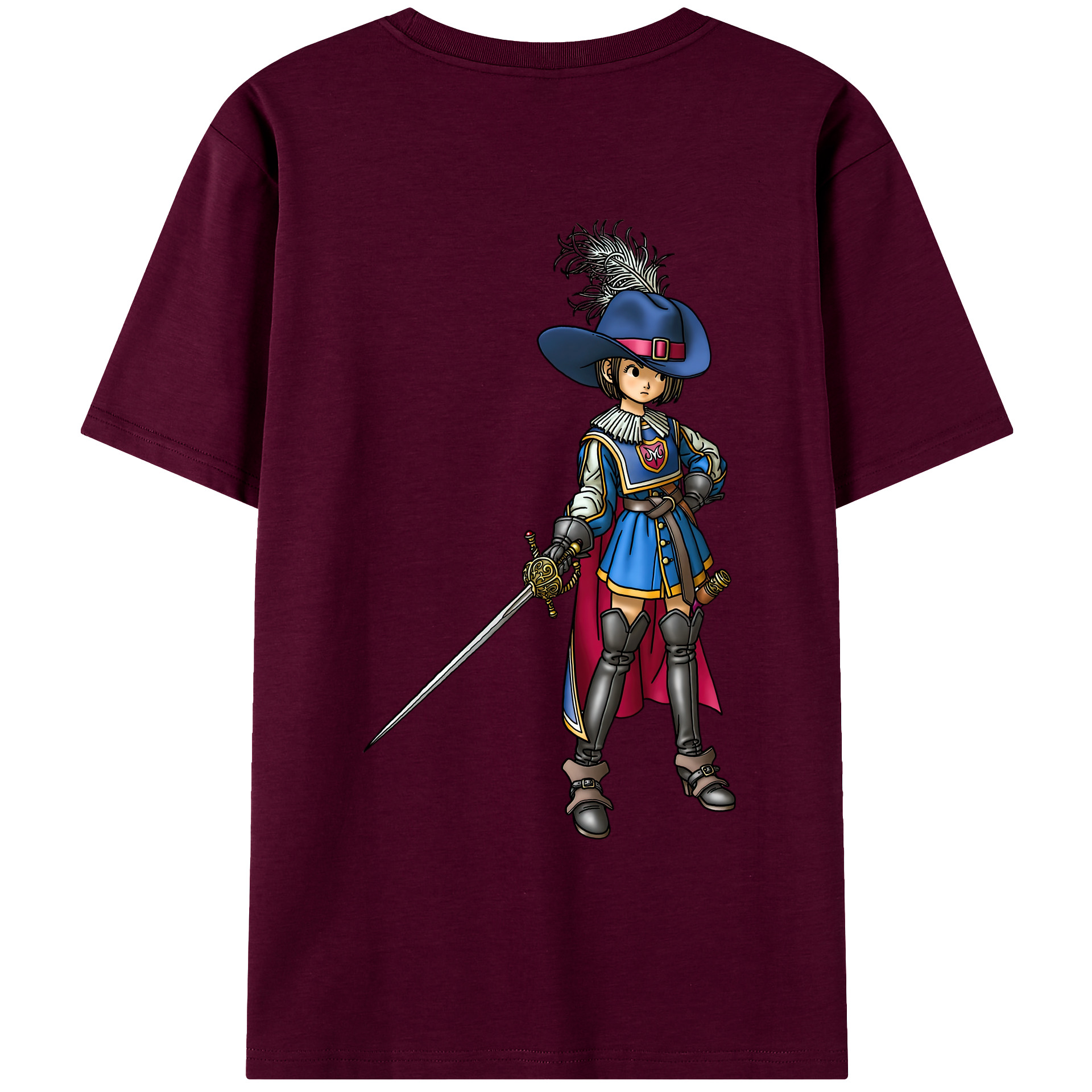 （画像用） ドラゴンクエスト Doragon Kuesuto Dragon Quest レディース半袖Tシャツ(バックプリント)